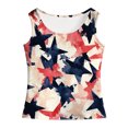 thumbnail image 4 of YDFCWXW Kids Tank Tops Childrens Sleeveless T Shirts Patriotic Tees Size 5-14 Years Girls (Beige, XXL), 4 of 5