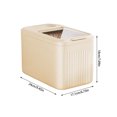 thumbnail image 3 of KNFATEQVEDG Pet Food Container Airtight Dog Food Container Dispenser for Soybean Flour Cereal Rabbit Barn Garage 1pc, 3 of 4