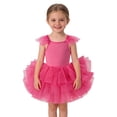 thumbnail image 2 of Coerni Toddler Ballet Leotard Ruffle Sleeve Tulle Tutu Dress Boho Ballerina Outfits Girls Birthday Holiday Dresses Wedding Clothes, 2 of 5