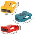 thumbnail image 2 of Adaptador Charger USB Rápido Compatible para Batería Milwaukee M18 18V Puerto de Salida Dual con Interfaz de Carga USB y Type-C, 2 of 14