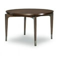 thumbnail image 2 of Savoy Cabernet Brown Fixed Top Round Wood Dining Table, 2 of 8