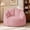 Pink, variant on Gericco 47" Microfiber Bean Bag Chair with Memory Foam Filling and No Assembly Required for Living Room Bedroom,Grey