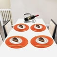 thumbnail image 4 of LQCrafK Placemats for Dining Table Set of 6 - Round 15 inch Woven Heat Resistant Non-Slip Kitchen Table Mats, Black, 4 of 7