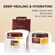 Karseell Collagen Hair Treatment Deep Repair Conditioning Argan Oil Collagen Hair Mask Essence for Dry Damaged Hair All Hair Types 25ml/ 0.34oz（24 packs)