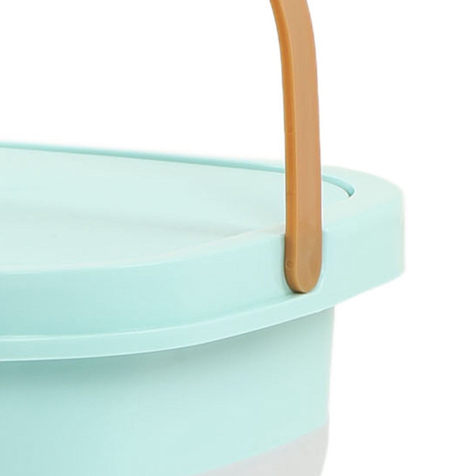 Rupoun Foldable Portable Washing Machine 6.5L Green Mini Washer with Soft Spin Dry Basket for Travel Dorm Nursery Apartment 11.8 x 11.0 inches / 30 x 28 cm EU Plug