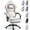 Beige, variant on KARXAS Breathable Fabric Gaming Chair, Comfort Office Chair with Gel Cushion and Storage Bag, Game Chair with Pocket Spring Cushion and Footrest, Black
