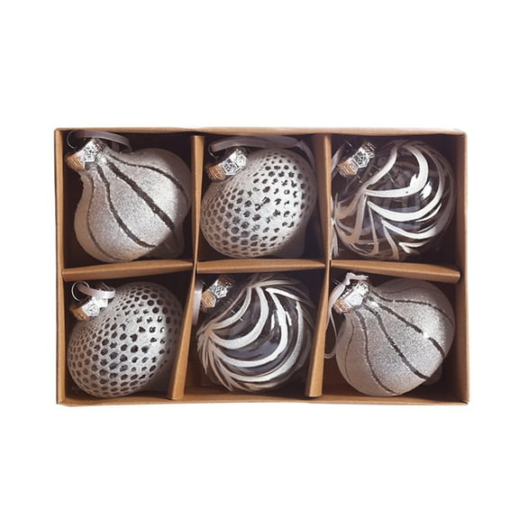 KOYPTL Christmas Ball Ornaments Set for Tree,Shatterproof Clear Bright Pearlescent Glittering Hanging Bulbs Pendants for Christmas Tree Porch Yard Decorations for Xmas Birthday Home Party Supplies