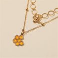 thumbnail image 4 of Temperament Female Round Mesh Stereo Bee Earrings Silver Plated Necklace, 4 of 5
