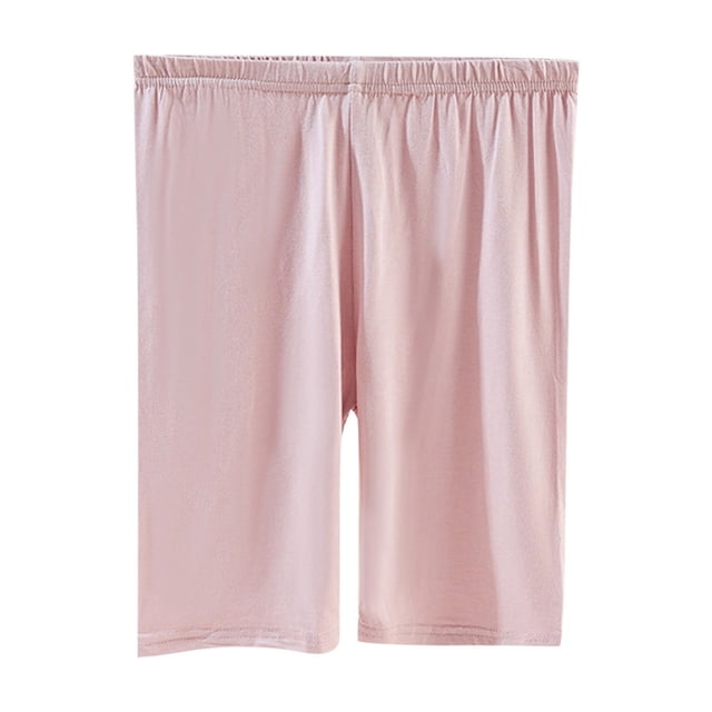 Zpanxa Girls Shorts Modal Cotton Polyester Blend Solid Color Lightweight Casual Summer Shorts 4-5 Years