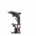 thumbnail image 2 of SPI Hand Painted Dolphin and Friends Brass Statue, 2 of 3