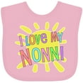 thumbnail image 3 of Inktastic I Love My Nonni Sun and Rainbow Letters Boys or Girls Baby Bib, 3 of 4