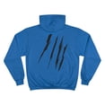 thumbnail image 2 of Effete Feline Claw Marks Scratch Champion Hoodie, 2 of 4