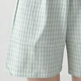 thumbnail image 4 of SOOMLON Womens Pajama Shorts Lightweight Drawstring Bermuda Shorts Fresh Plaid Sleepwear Travel Casual Clothes, 4 of 5