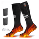 thumbnail image 3 of Calcetines térmicos eléctricos de algodón puro de tubo largo para esquí, calcetines casuales para hombres y mujeres, calcetines térmicos y cálidos con carga, 3 of 5