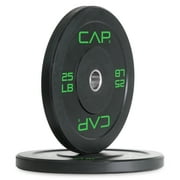 CAP Barbell Olympic Rubber Bumper Plates (Pairs/Singles by sizes)