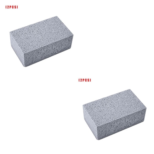 Sonducket Bloque de limpieza para parrilla de barbacoa, 1/2 Uds., piedra para limpieza de barbacoa, parrillas para barbacoa, limpiador de grasa 2 piezas 2piezas
