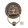 thumbnail image 2 of Lion Head Decorative Door Kinker Puerta Hardware Hardware Antiguo de bronce Descanado de la puerta retro para el gabinete Oficina de 5 pulgadas, 2 of 8