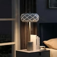 thumbnail image 2 of Ore International 28" in LEGEME MID CENTURY DANISH 2-LIGHT STEEL PULL CHAIN TABLE LAMPS, 2 of 4