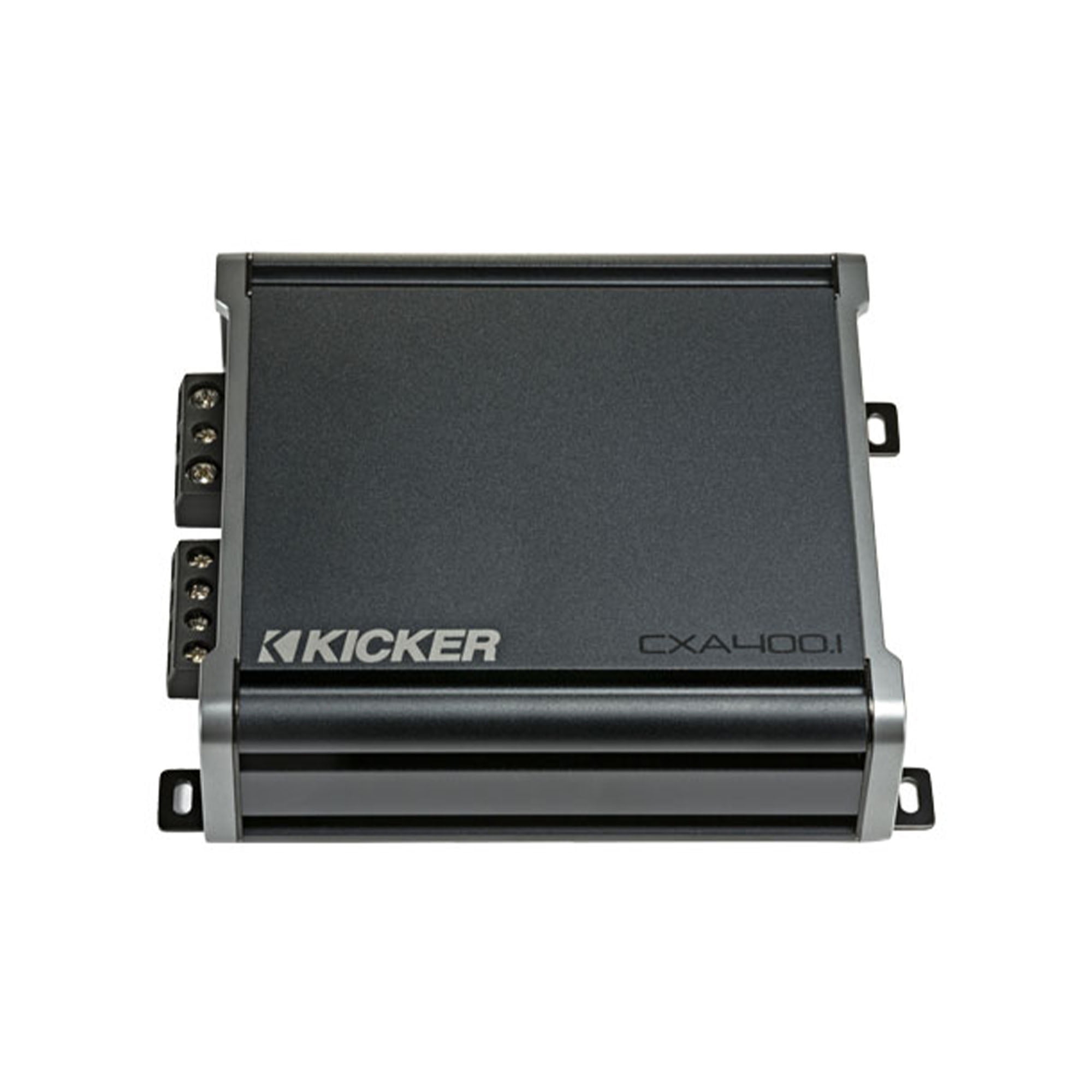 Kicker 46CXA4001 CXA4001 - 400-Watt Mono Class D Subwoofer Amp w/ Bass Knob Bundle