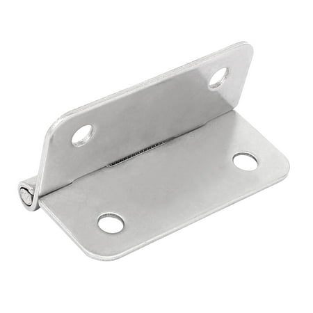 Uxcell 60mmx55mmx8mm Metal 4 Mount Holes Self Closing Spring