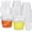 Frosted, variant on 15 Set 24oz Clear Plastic Drink Buckets with Lids and Straws, Disposable Iced Coffee Cups, Cocktail Party Rum Buckets, Smoothie Bulk Cups with Handles for Beach Pool Party Supplies