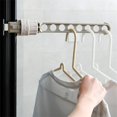 thumbnail image 1 of 8 Holes Outdoor Travel Portable Drying Racks Window Frame Clothes Hanger Adjustable Indoor Hanging Rack Laundry Storage RackGreyAustralia He Qiyong unisex, 1 of 1