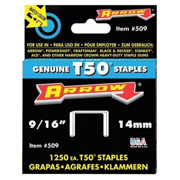 Arrow Fastener Co. .56in. T50 Staples 50924 - Pack of 4