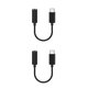 thumbnail image 1 of sweethay 3.5 Jack Tipo C Cable para auriculares USB C a 3.5 mm Auriculares Adaptador Cable de audio Negro 10cm 2piezas, 1 of 5