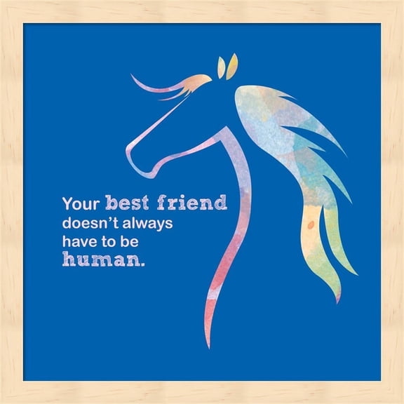 Metaverse Sports Mania 'Horse Quote 11' Framed Art