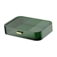 thumbnail image 4 of estuche de almacenamiento de cosméticos Organizador de maquillaje de tocador, tocador de escritorio, caja de almacenamiento de artículos diversos, bandeja de servicio adornada, soporte de , VERDE, 4 of 7