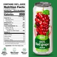 thumbnail image 5 of Vinut 16.9 fl oz 100%  NFC Red Grape Juice drink (no sugar added), 5 of 5