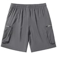 thumbnail image 5 of LTTVQM Hiking Shorts Men Cargo Shorts Casual Lightweight Breathable Golf Outdoor Workout Shorts with Multi Pocket for Fishing Travel Gray 2XL, 5 of 8
