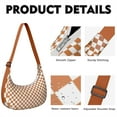 thumbnail image 2 of Vintage Checkered Crossbody Handbag for Women, Classic Buffalo Plaid Shoulder Tote, Lightweight Water-Resistant Hobo Purse with Retro Checkerboard Rustic Style, 2 of 5