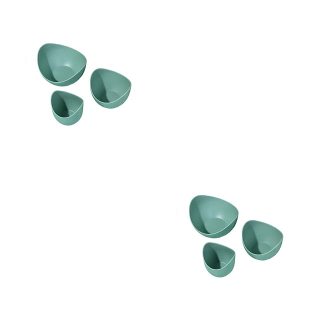 Paquete de 3 platos de frutos secos Wosthever Amarillo Verde Blanco