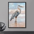thumbnail image 2 of wall26 Framed Canvas Print Wall Art Pastel Sky Beach Shore Wave Crane Bird Nature Wilderness Illustrations Modern Art Decorative Rustic Relax/Calm for Living Room, Bedroom, Office - 16"x24", 2 of 5