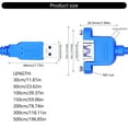WINDLAND USB3.0 Extender Cable Male to Female with Screw Panel Mount