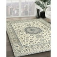thumbnail image 2 of Ahgly Company Indoor Rectangle Traditional Sage Green Medallion Area Rugs, 8' x 10', 2 of 6