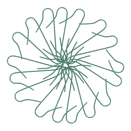 100 Pcs Christmas Tree Hangers Holiday Ornament Hooks Green