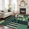 thumbnail image 2 of Non-Slip Rug Pad Rugs St Patrick's Day Lucky Clovers Leaf Rectangle Area Rugs 8x10Ft Soft Carpet Pads for Living Room Kids Room, Farmhouse Buffalo Plaid, 2 of 9