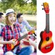 thumbnail image 2 of GOOHOCHY 1 juego de ukelele creativo de 21 pulgadas, dibujado a mano, instrumento acústico para principiantes, 2 of 7