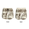 thumbnail image 5 of Picia Cows On The Farm Pattern Women's 2 in 1 Athletic Running Shorts High Waisted Workout Casual Gym Sweat Shorts with Comfy Liner Zipper Pockets-Large, 5 of 9