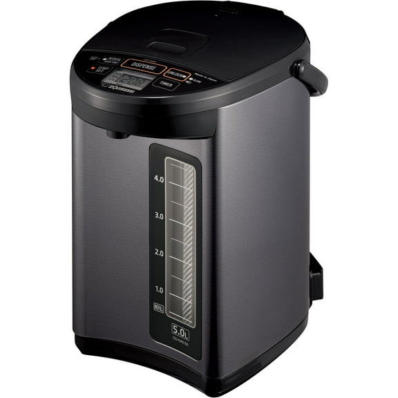 Zojirushi CD-NAC50BM Micom Water Boiler & Warmer, Metallic Black, Made in Japan