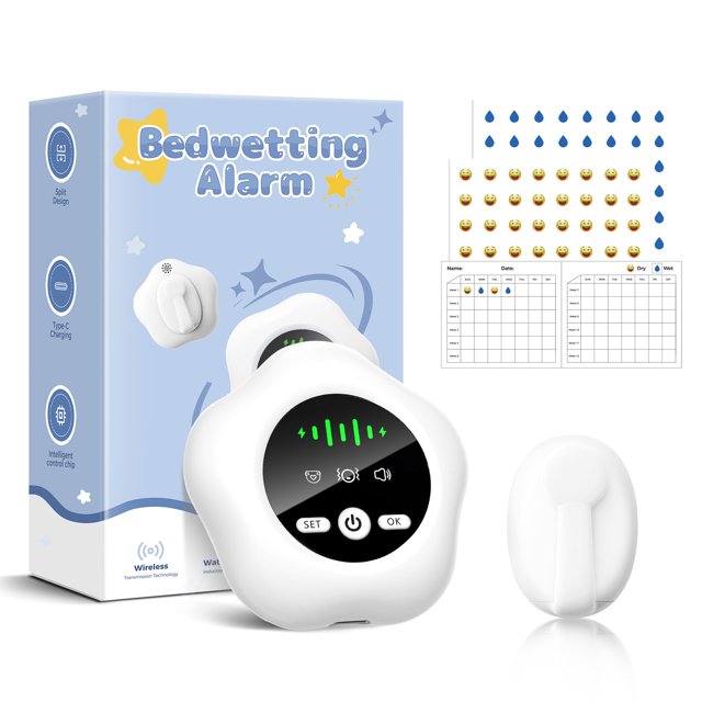 Alarma para enuresis nocturna prabensei con sensor inalámbrico para niños y niñas