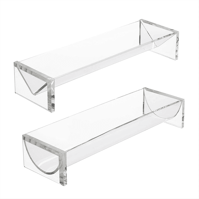 Clear Cracker Serving Tray, Transparent Macaron Display Tray, Rectangular Cracker Holder for Serving Trays