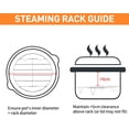 thumbnail image 3 of 8 Inch Cooking Rack Round 304 Stainless Steel Baking and Cooling Steaming Rack w Stand Cookware for Air Fryer Pressure Cooker Canning 2Pcs, 3 of 4