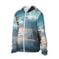thumbnail image 2 of KLL Moonlit Sea Sailboat Print Men's Women’s UPF 50+ Sun Protection Outdoor Hoodie Jacket Long Sleeve Fishing Hiking Performance Shirt-X-Large, 2 of 6