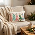 thumbnail image 7 of Tyidzon Christmas Pillow Covers Christmas Tree Design Throw Case, 12x19in Soft Couch Cushion Covers for Sofa Bed, Holiday Party Decor, 7 of 7