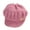 Pink, variant on UDIYO Knitted Hat Peaked Love Heart Decor Thickened Plush Lining Keep Warm Solid Color Winter Thermal Middle-aged Women Cap for Gift