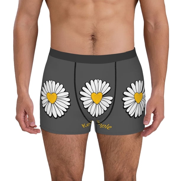 Fotbe Keep Life Simple Daisy Flower Calzoncillos Tipo Boxer con Bolsa de Soporte Total para Hombre, X-Temp Fresco, Transpirable y de Secado Rápido-XX-Large