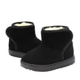thumbnail image 3 of THDHVS Kids Snow Boots,Winter Boots for Girls,Big Kids Snow Boots with Solid Color and Plush Lining for Older Kid Needing Reliable Winter Footwear Black 5-5.5 Years, 3 of 9